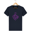 coeur purple T-shirt Love is not dead