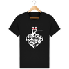 T-shirt coeur bandana blanc love is not dead