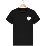 T-shirt unisexe coeur blanc imagine love is not dead