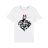 T-shirt Coeur bandana black love is not dead